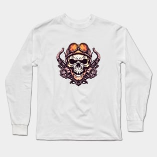 Garage Skull Design Long Sleeve T-Shirt